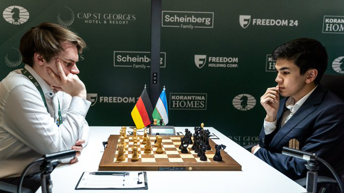 Номзодлар турнири. Жавоҳир Синдаров Блюбаумга қарши ўйинда ғалабани қўлдан чиқарди