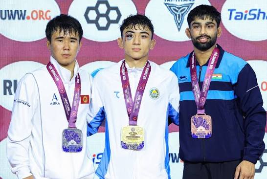 Ўзбекистонлик грек-рим курашчилари Осиё U20 чемпионатида учта медални қўлга киритди