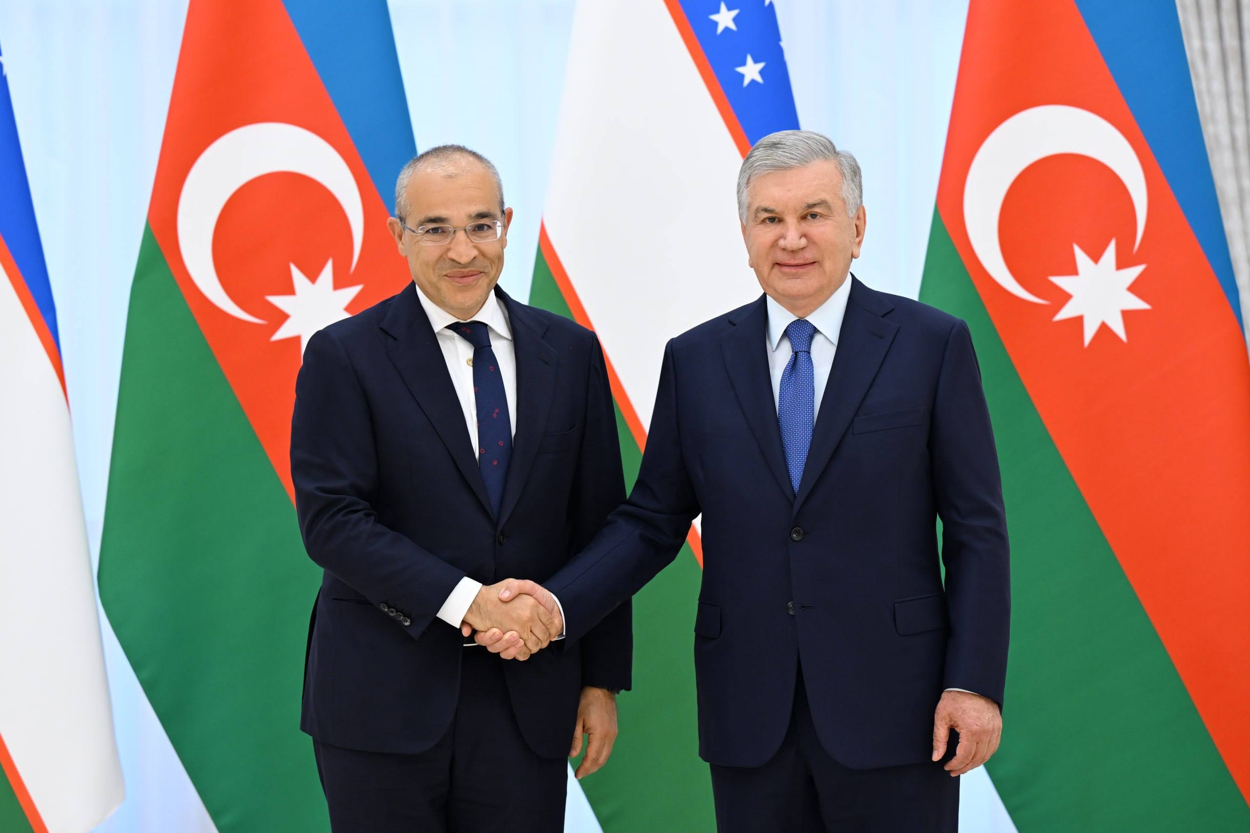 Президент Озарбайжон иқтисодиёт вазирини қабул қилди ва савдо масалалари муҳокама этилди
