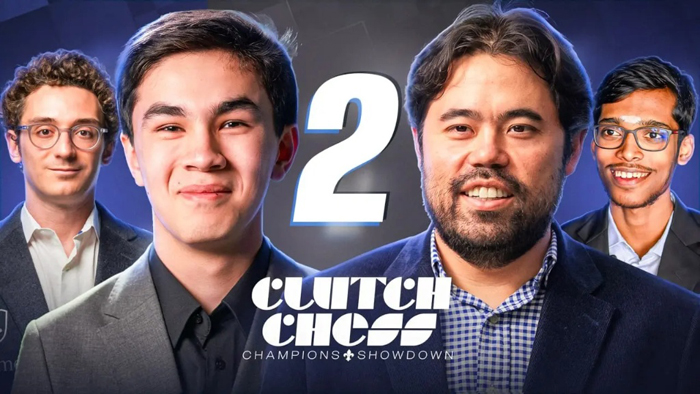 Clutch Chess: Champions Showdown. Иккинчи кундан сўнг Жавоҳир Синдоров 2-ўринда